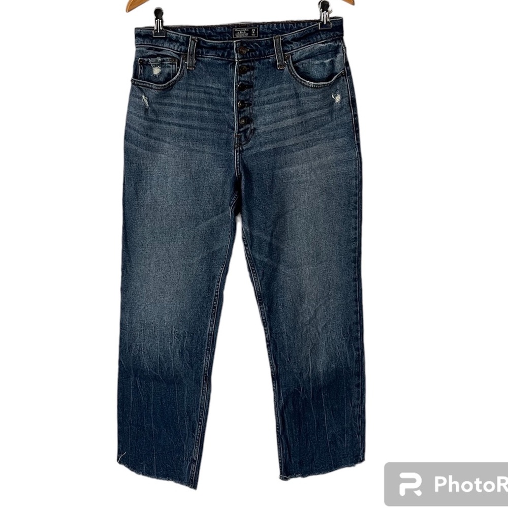 Abercrombie & Fitch Dark Blue Ankle Jeans